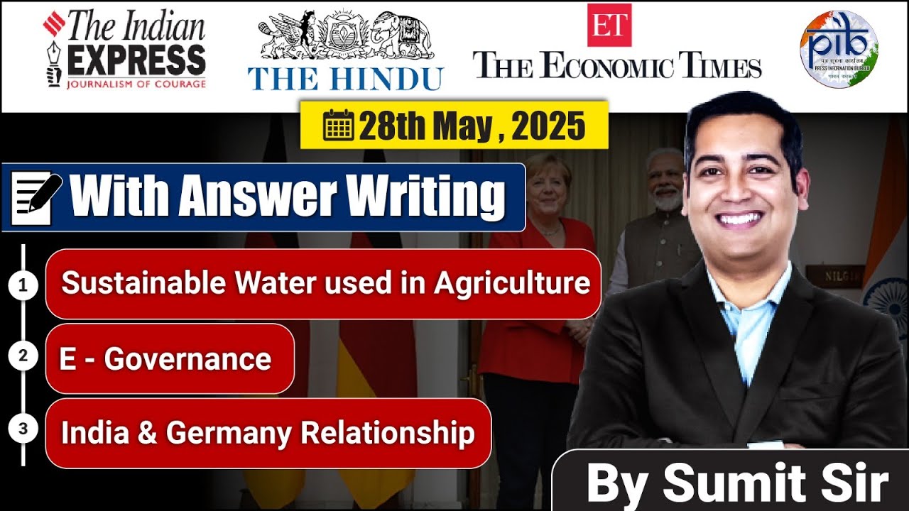28 May 2025 Editorial discussion |  E Governance, Water Incentives, Germany