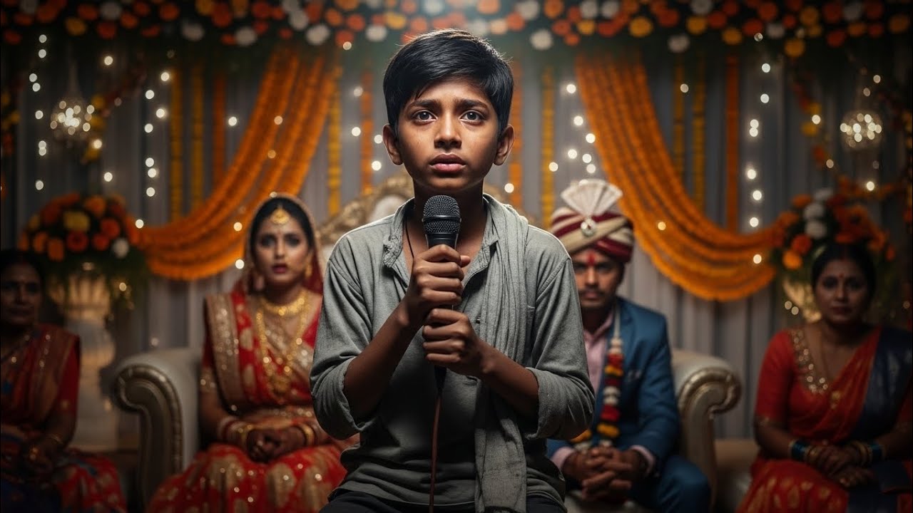 एक शादी में, जब बड़ा सिंगर नहीं आया तब इस गरीब लड़के ने हिम्मत करके माइक उठाया।