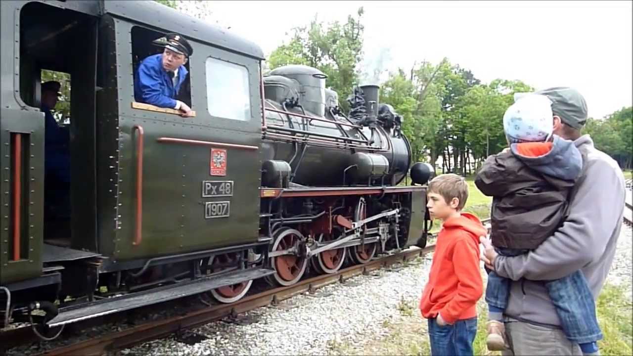 Krosnice - Otwarcie Kolejki wąskotorowej - parowóz