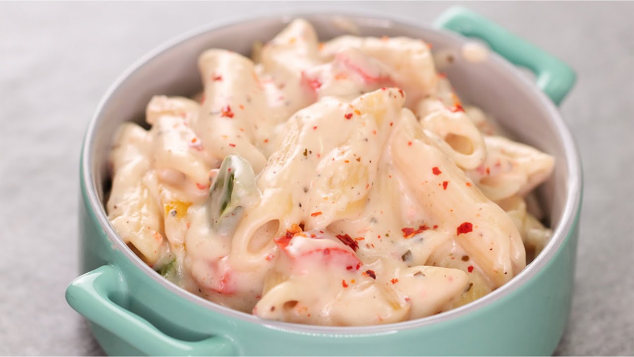 WHITE SAUCE PASTA RECIPE | N'Oven Foods