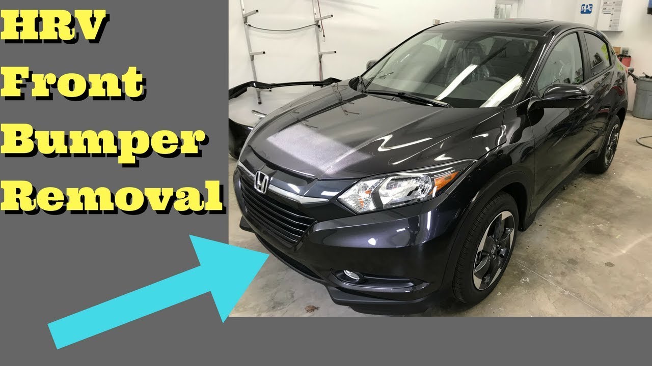 Снятие и замена накладки переднего бампера Honda HRV 2015 2016 2017 2018. Как снять, заменить и у...