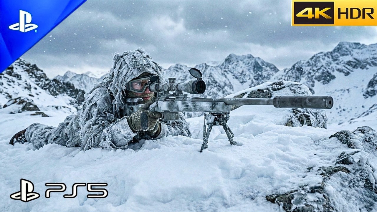 Stealth Showdown In The Snowy Mountains | Ultra Realistic Gameplay 4K 60FPS ] Call of Duty