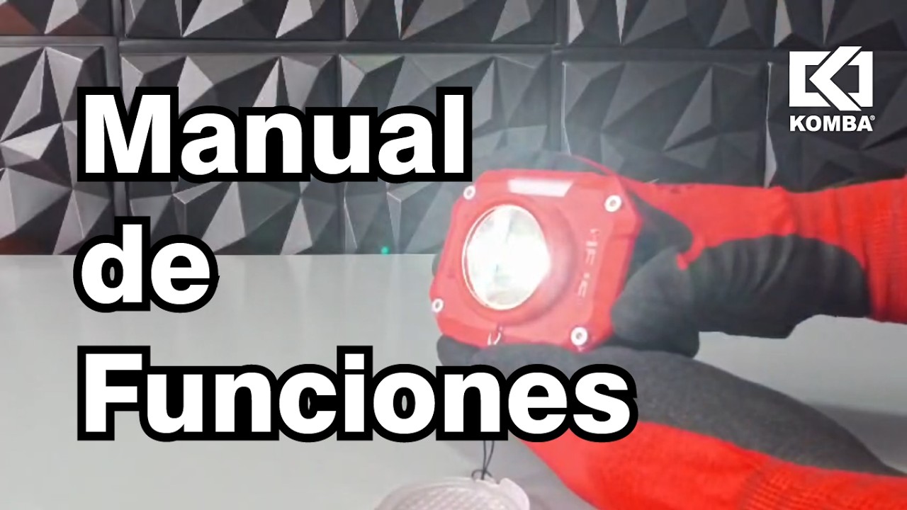Manual de funciones de lámpara minera Komba modelo D2