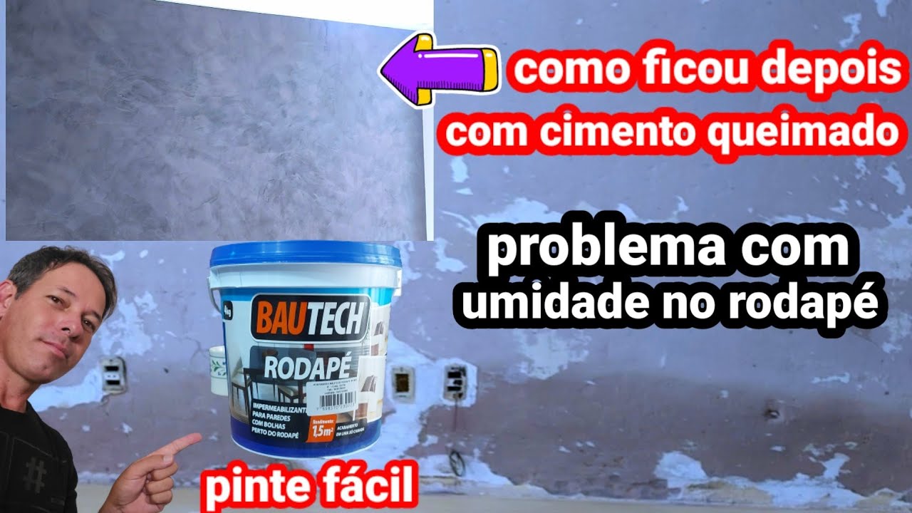 COMO ELIMINAR  UMIDADE DE RODAPÉ