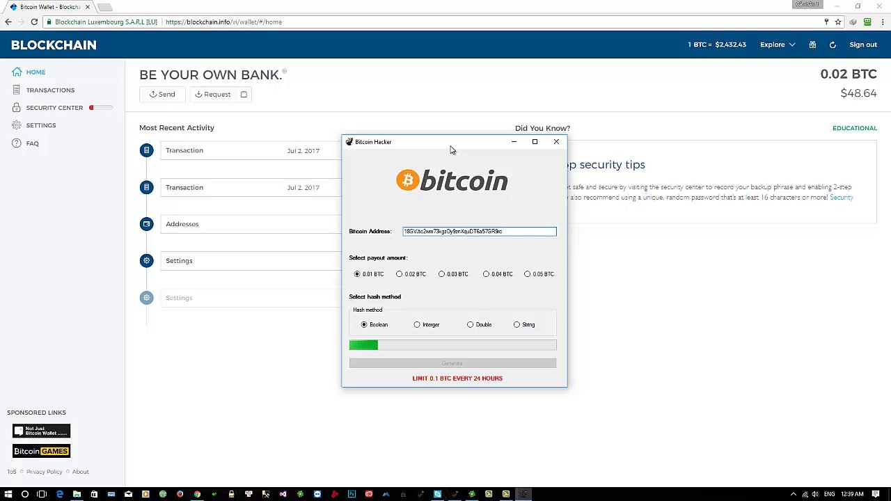 Hack Bitcoin 2017