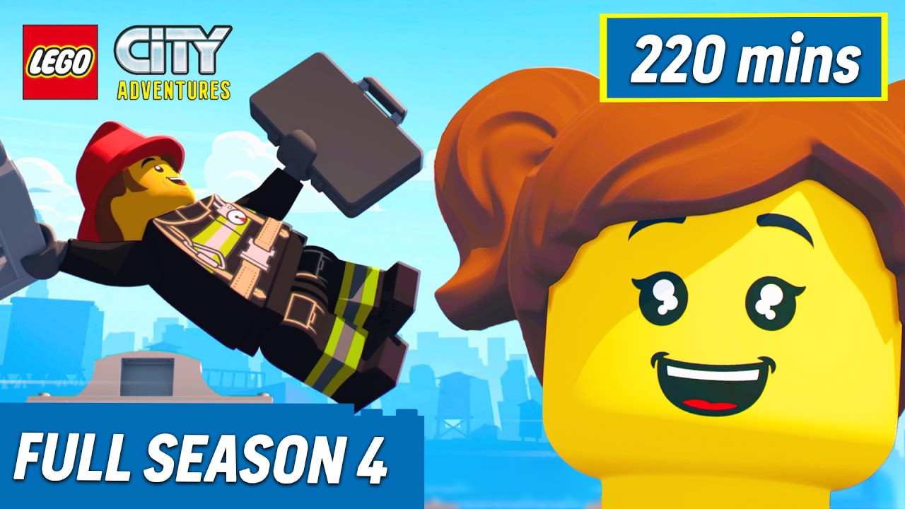 LEGO® City Adventures SEASON 4 COMPILATION 🚀 | Funny Action Cartoons for Kids 😆