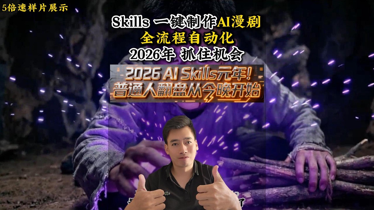 Skills创作AI漫剧，全方位封装！从剧本到人物、分镜、视频一站式服务来了！