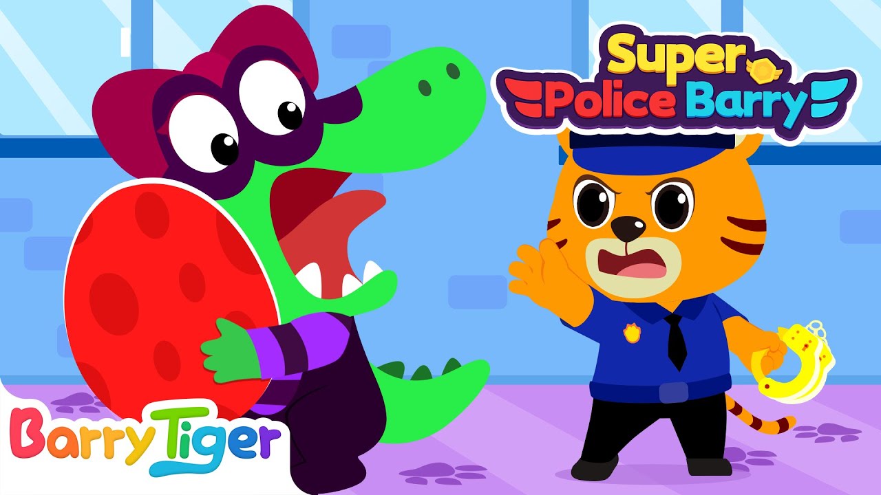 Who Stole Daddy Dinosaur’s Egg?🥚| Sheriff BarryTiger on Duty! | Police Cartoons | Kids Cartoons