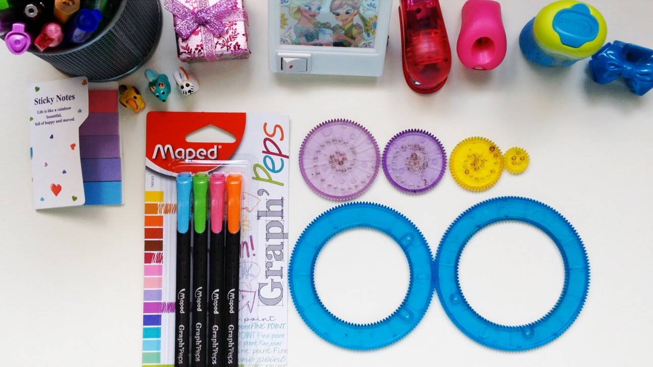 Marcadores punta fina GRAPH PEPS de Maped y Spirograph - StephanieVlog