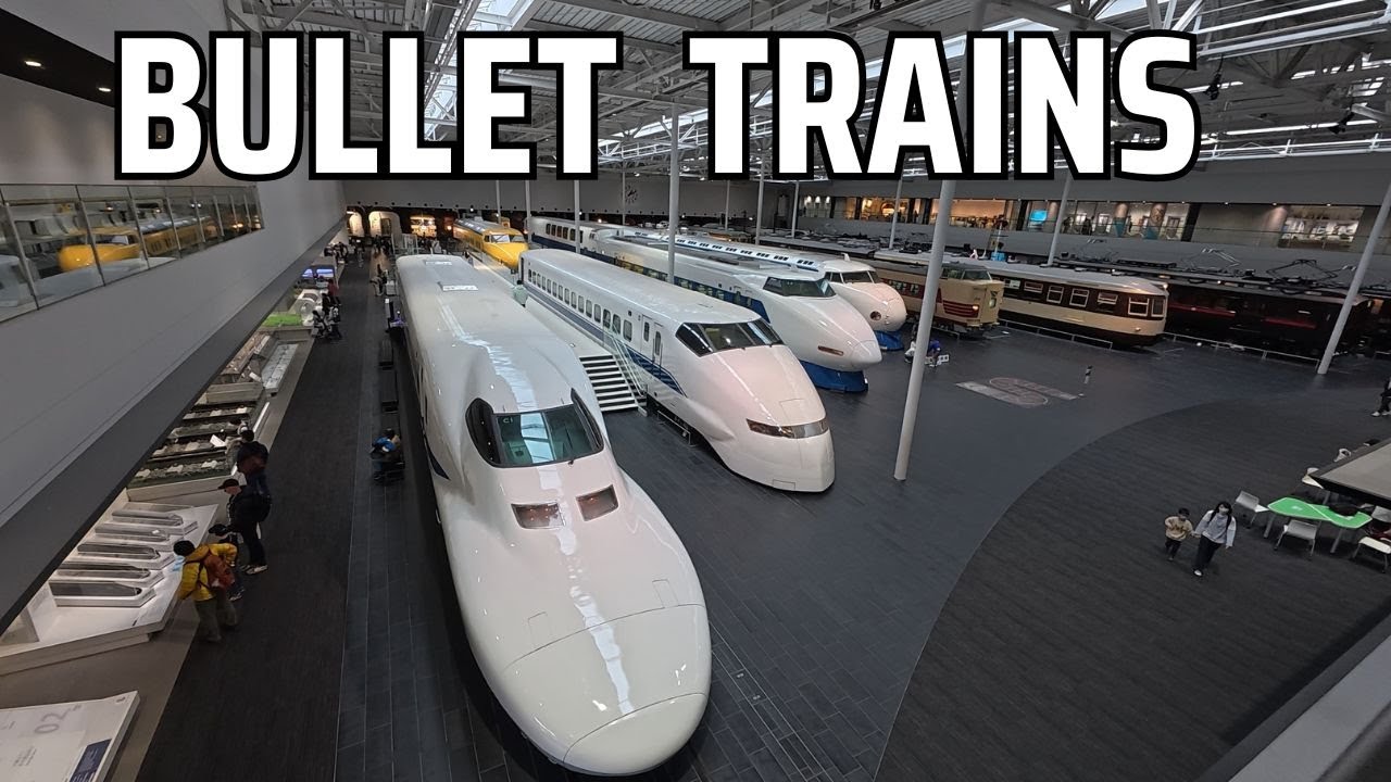 Bullet  Tains At The SCMAGLEV and Railway Park, in Nagoya, Japan.