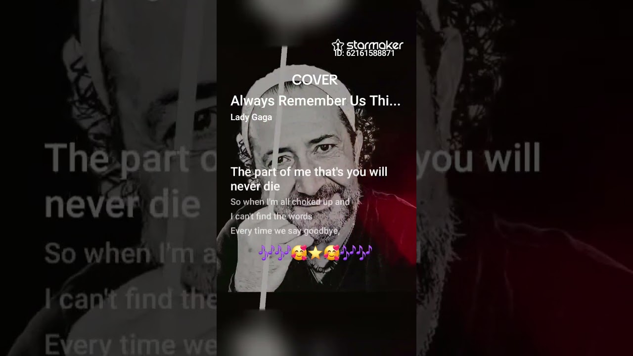 Cover Lady gaga Always remember us this way