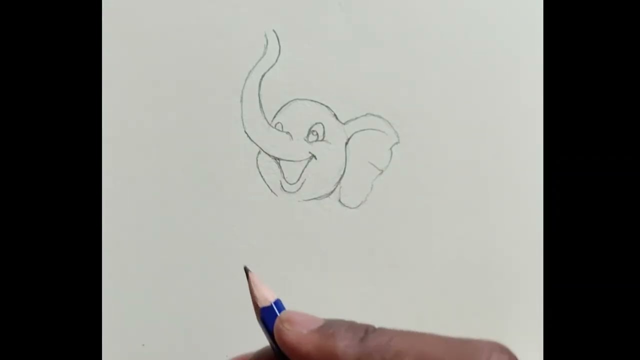 Easy to draw elephant #art #kids #drawing #easydrawing 