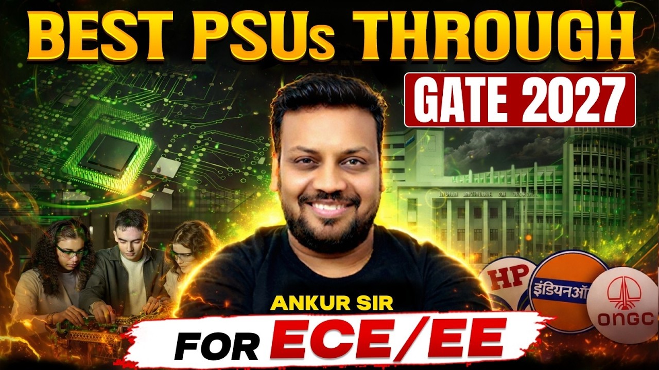 🔥 Best PSUs Through GATE 2027 for ECE / EE | Top Government Jobs After GATE 🔥