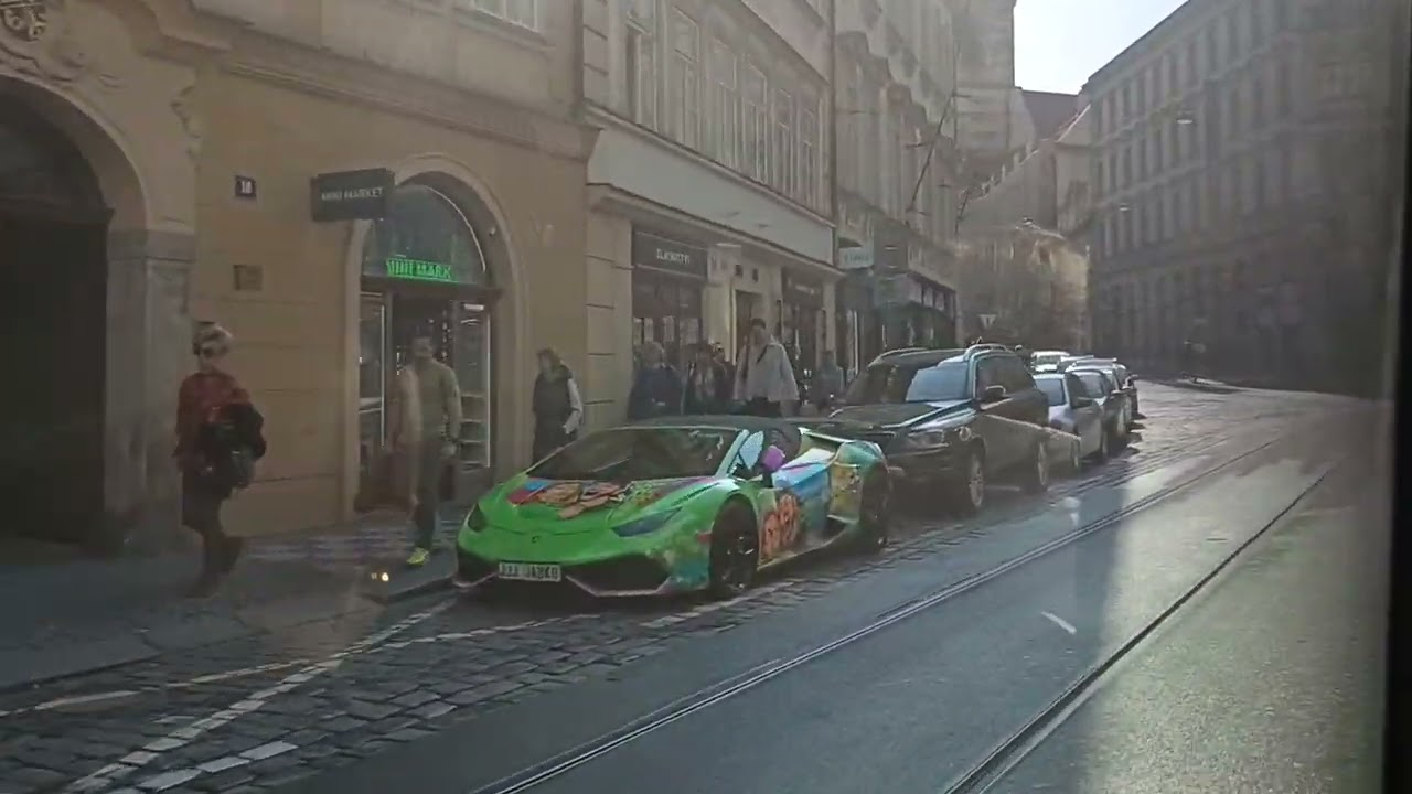 975. 7 3 2026. Praha1. Маршрут трамвая 9.
