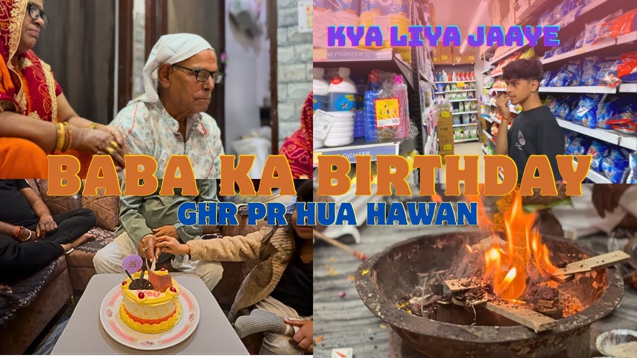 Baba ke birthday pr ghr pr hua Hawan | Hum gye shopping pr | Prince Sharma vlogs | PSvlogs015 