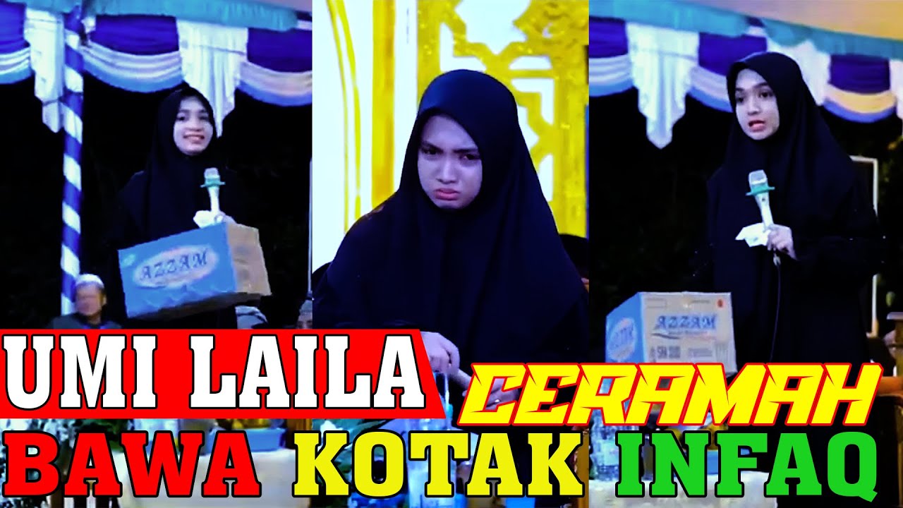 ♥️♥️♥️♥️ SALUTTTTTT ❗❗❗ NING UMI LAILA CERAMAH SAMBIL BAWA  KOTAK INFAQ SEPERTI PEMINTA SUMBANGAN