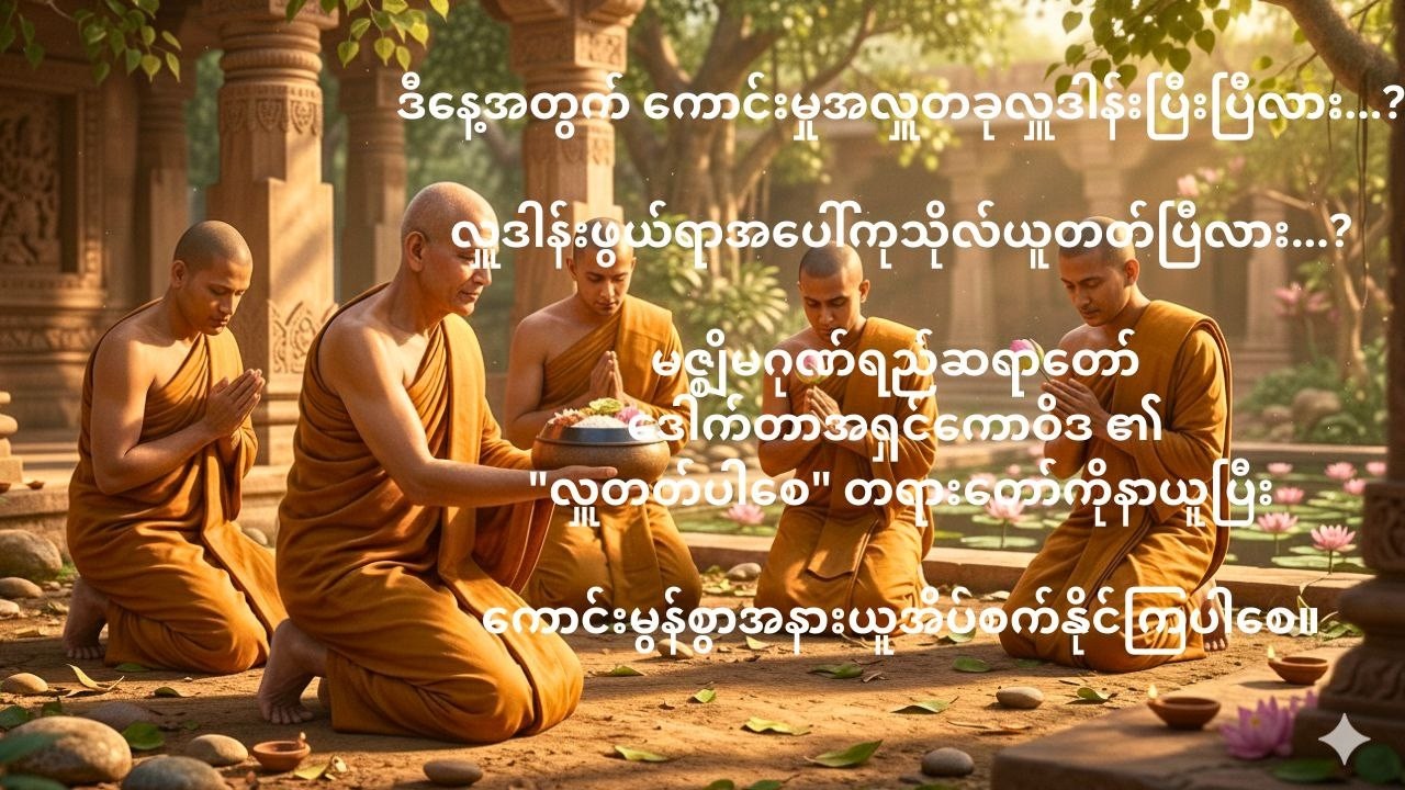 #ဒေါက်တာအရှင်ကောဝိဒ၏လှူတတ်ပါစေတရားတေ်