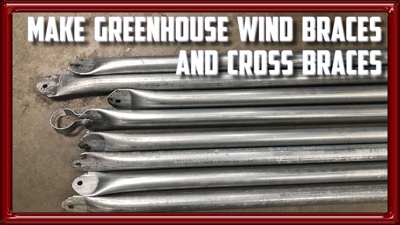 Make Greenhouse Wind Braces and Cross Braces