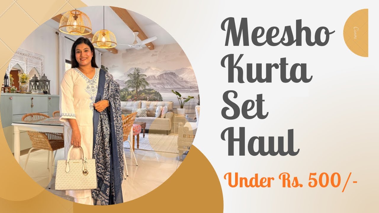 Affordable Meesho Kurta Set Haul | Under Rs. 500/- | First Sunday Maha Sale Upto 70% Off