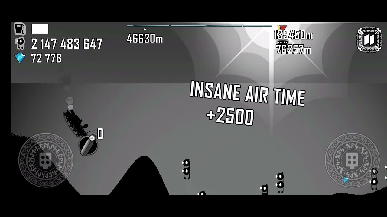 Hill Climb Racing : Super Off Road with Ragnarok  115,000 meters