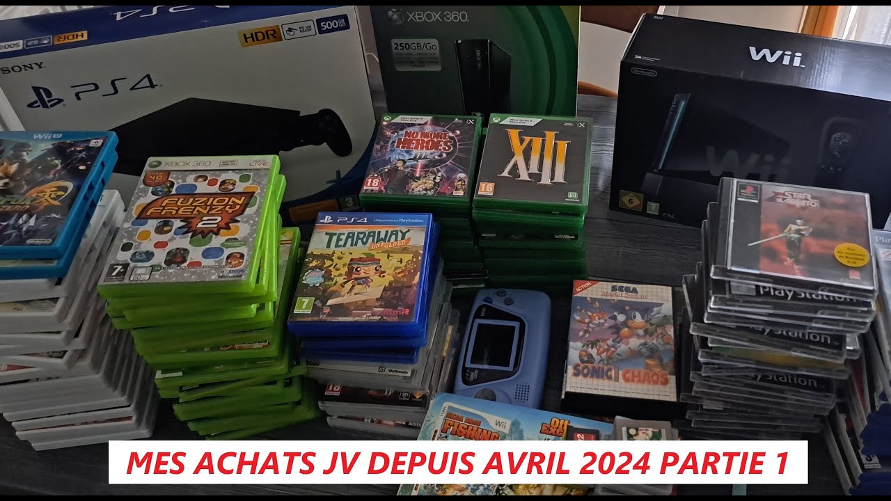 Mes achats jeux vidéo depuis 1 an (dont vide-grenier) partie 1