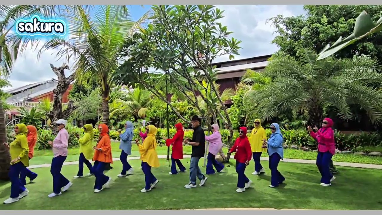 JAMILA Line Dance Koreo Ayek Lesmana Demo : Sakura 