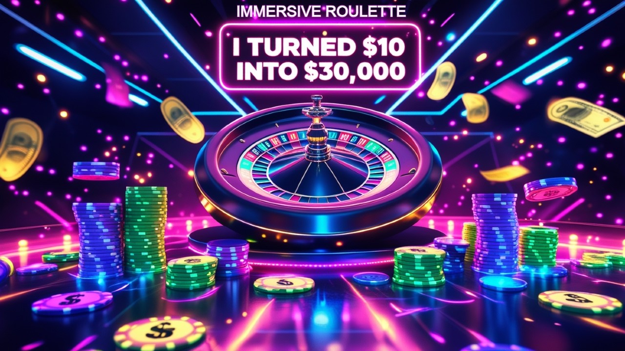 I TURNED $10 INTO $30,000 AT IMMERSIVE ROULETTE!