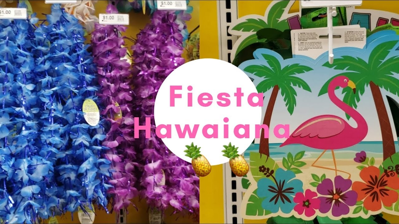Decoración para fiesta Hawaiana  en Party City