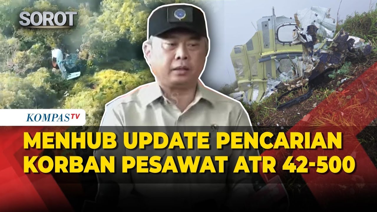 Menhub dan Tim SAR Update Pencarian Korban Pesawat ATR 42-500 di Puncak Bulusaraung