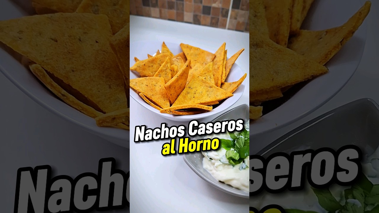 NACHOS CASEROS AL HORNO🙌😉 Ideales para dipear en una picada✅️