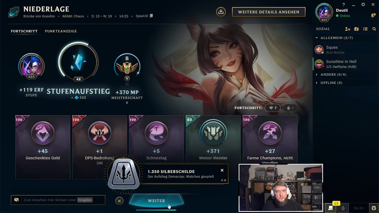 League of Legends | ARAM: CHAOS | Ahri | B | 01.02.2026 | 8