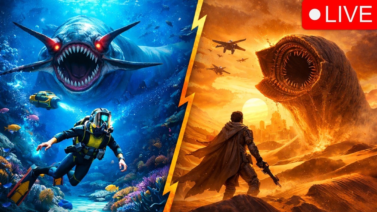 Ocean Fears, Desert Tears, Zero Braincells 🍌 Woman Sim + Subnautica + Dune Awakening
