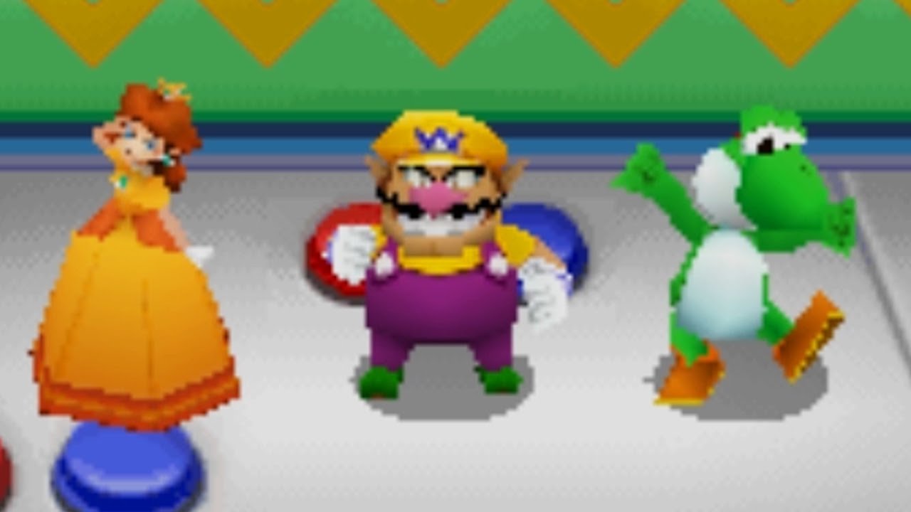 Mario Party DS Step It Up - Mario Vs Daisy Vs Wario Vs Yoshi