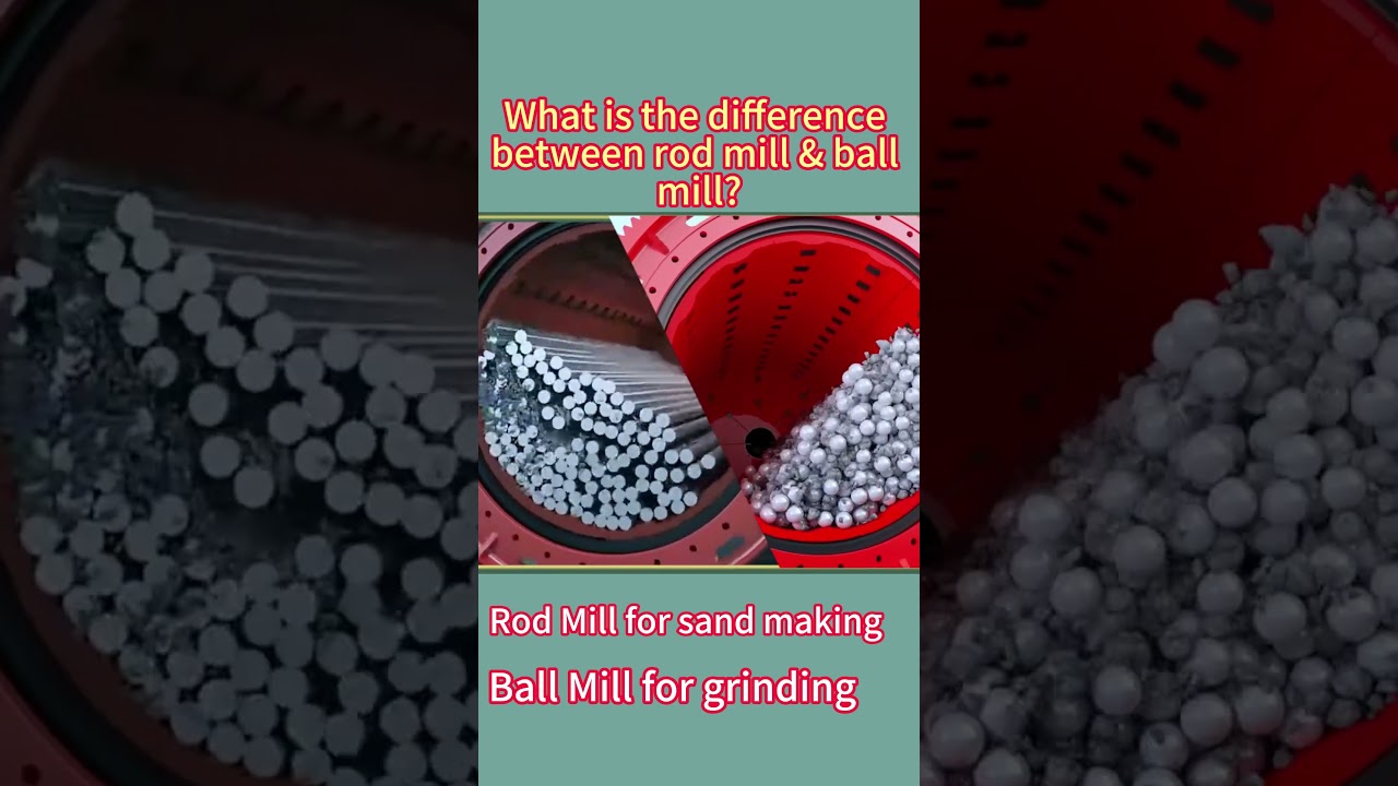 🔍 Rod Mill vs. Ball Mill: What's the Difference? ⚙️ #ballmill