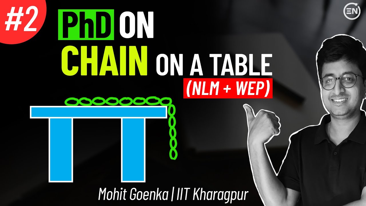 Chain on a Table | How to Solve 5 Cases ? | Work Energy Power | JEE Physics | Mohit Sir (IIT KGP)