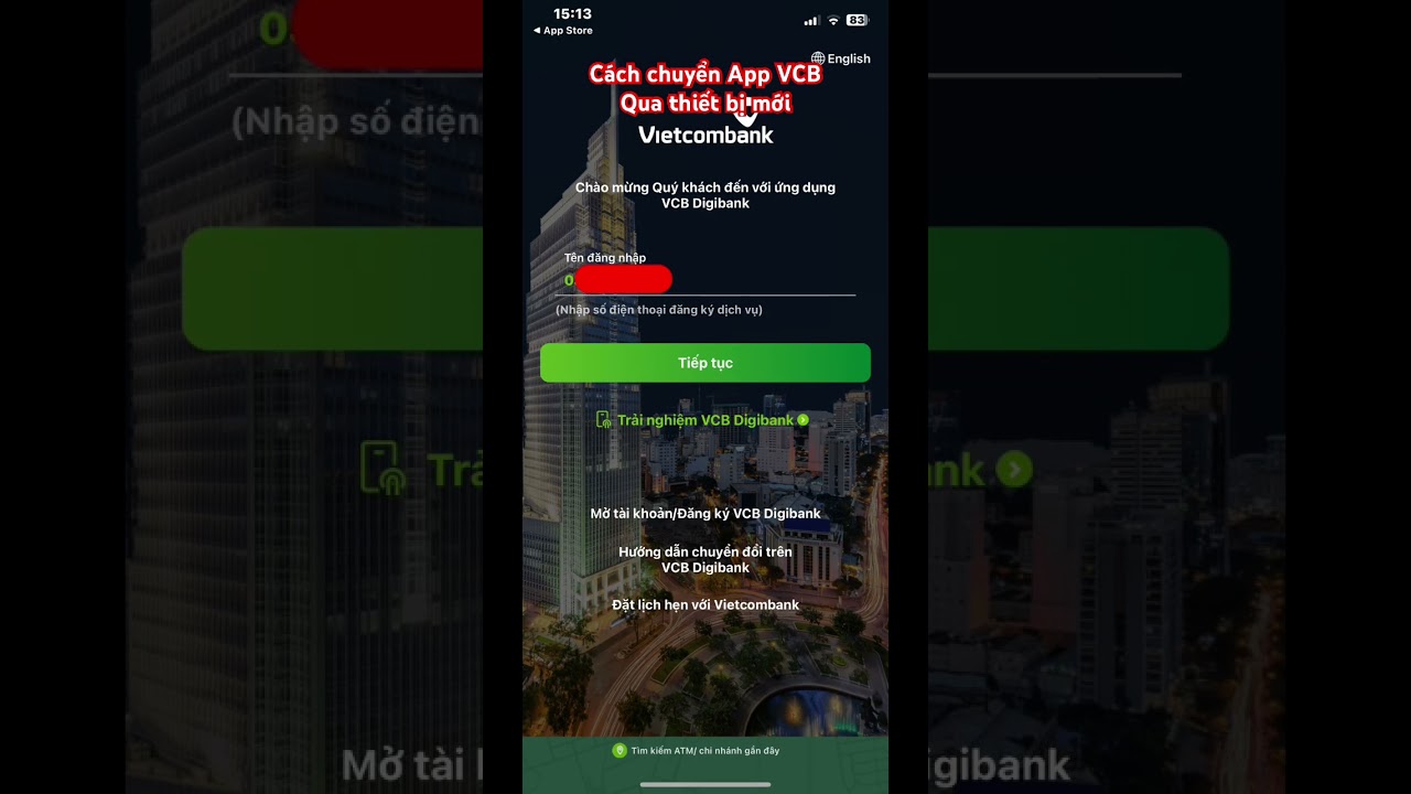 C&aacute;ch chuyển App VCB Digibank qua thiết bị mới