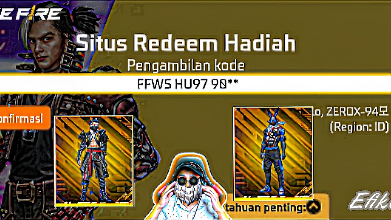 Indonesia India Server New Redeem Code Today 😋 Garena Free Fire