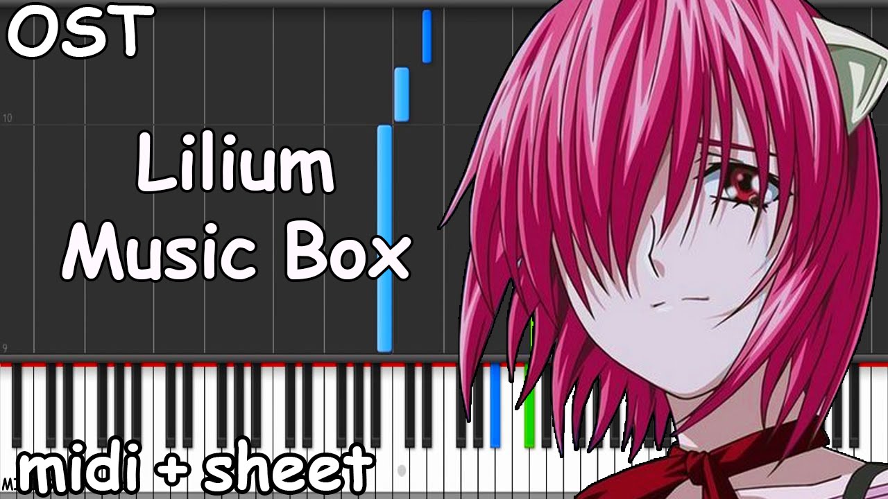 Elfen Lied - Lilium (Music Box Version) Piano Tutorial