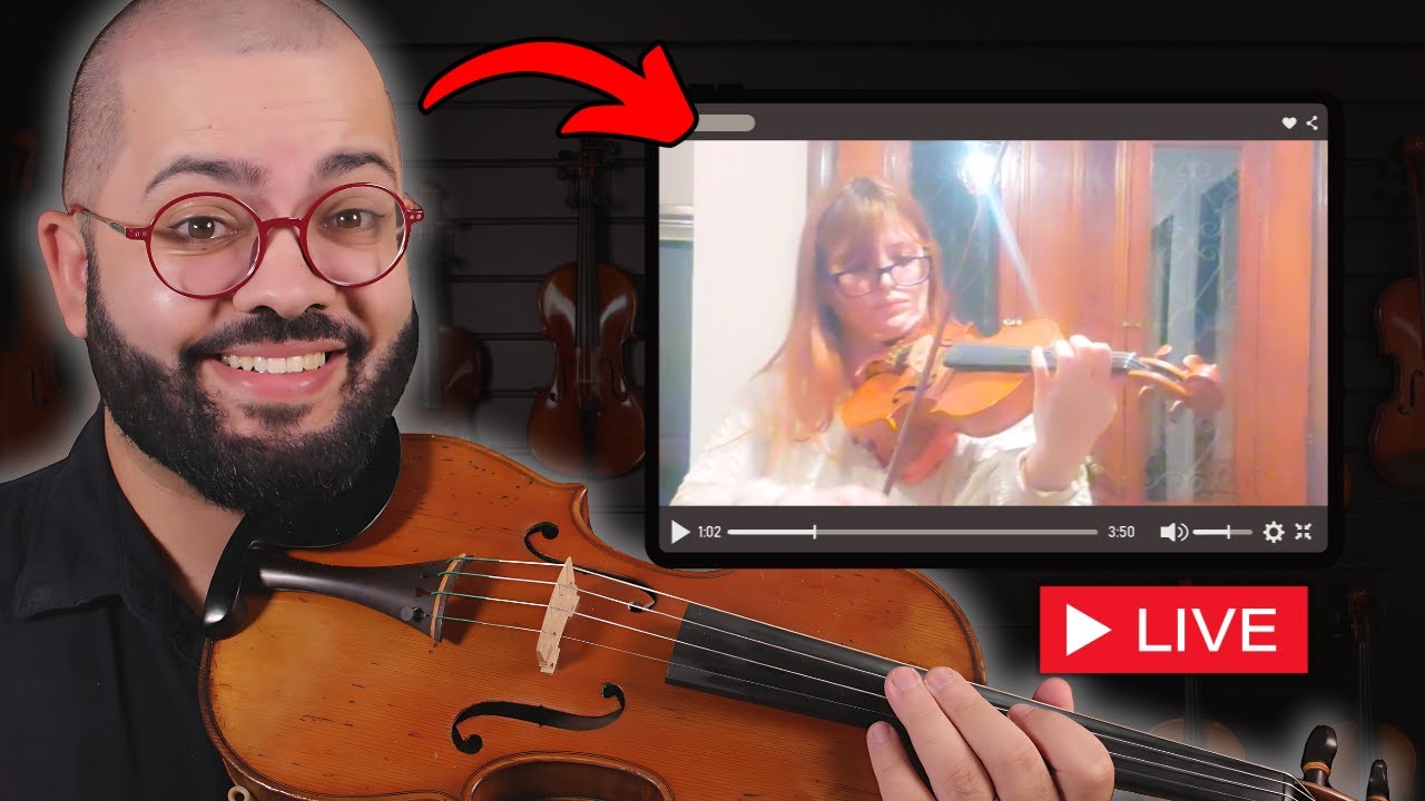 🔴 LIVE: Reagindo a alunos de violino | 04.08.2025