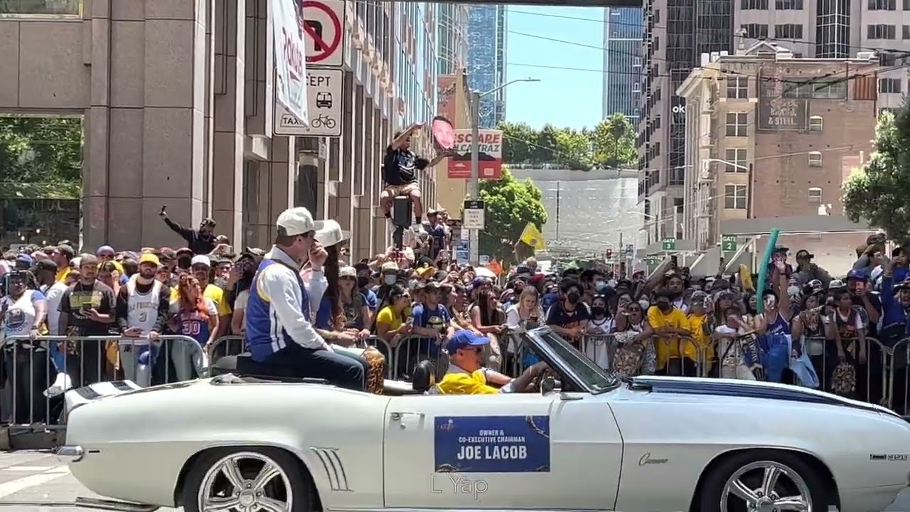 Golden State Warriors Owner Joe Lacob with the Night Night @ 2022 Warriors Championship Parade