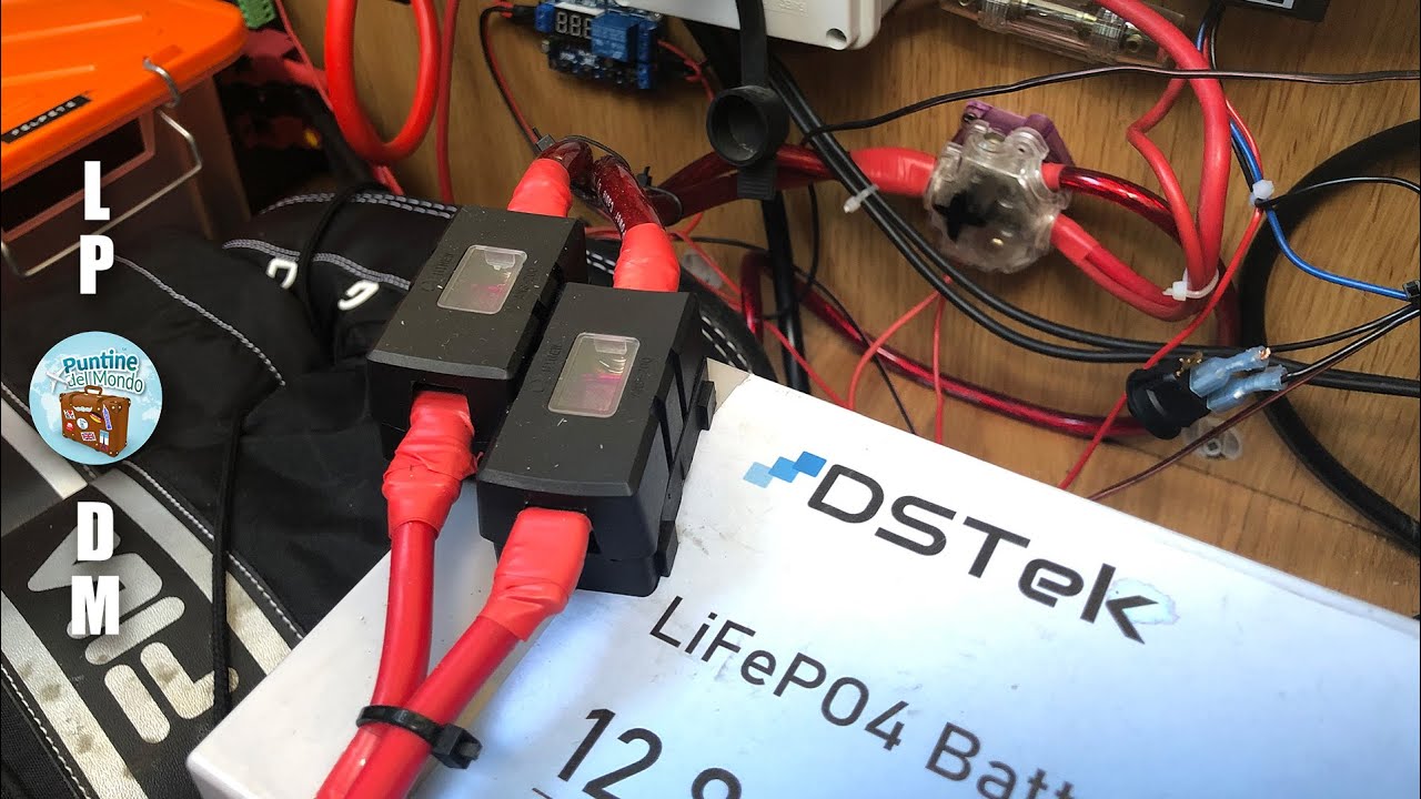 Sono diventato scemo a scaricare le batterie al Litio della DSTek installate sul Camper (200 ampere)
