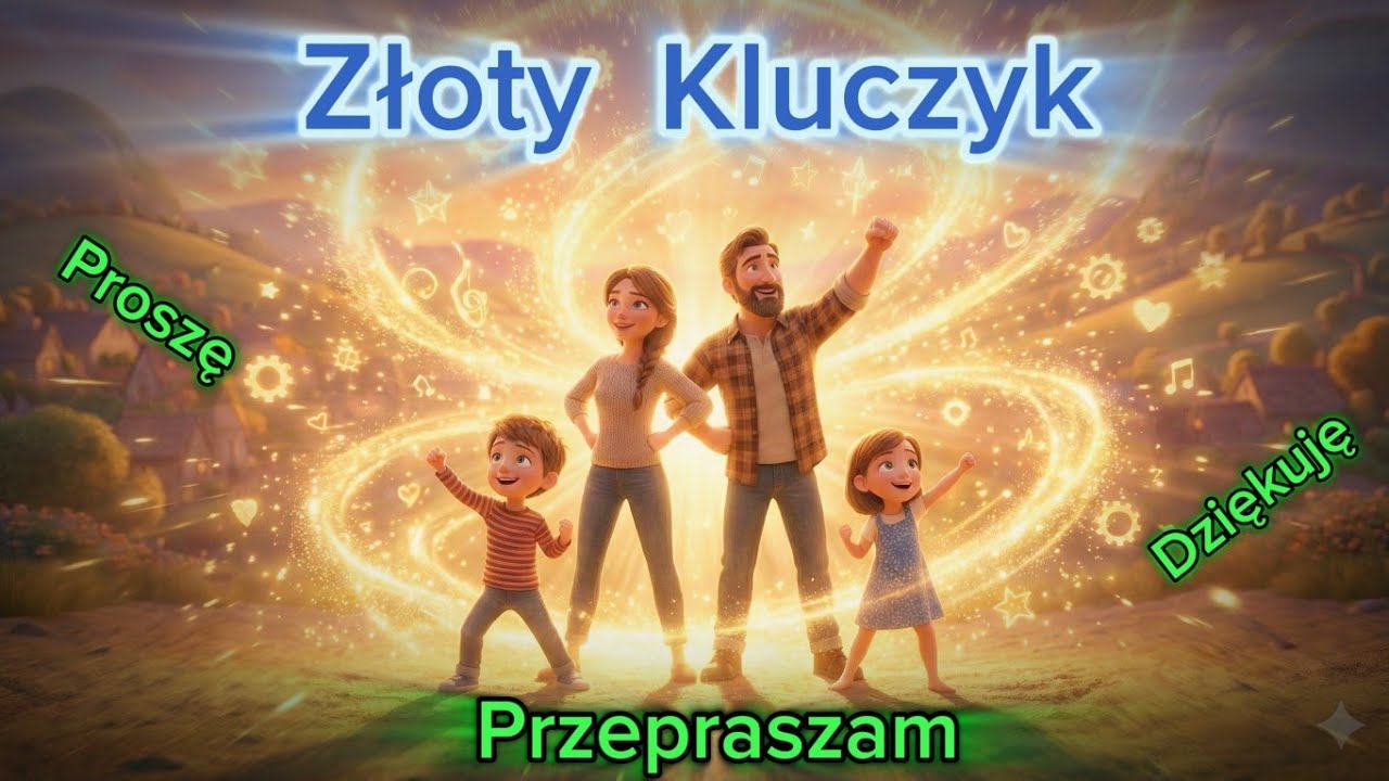 ​Złoty Kluczyk 🗝️ Piosenka o Magicznych Słowach (Proszę, Dziękuję, Przepraszam) | Suno AI