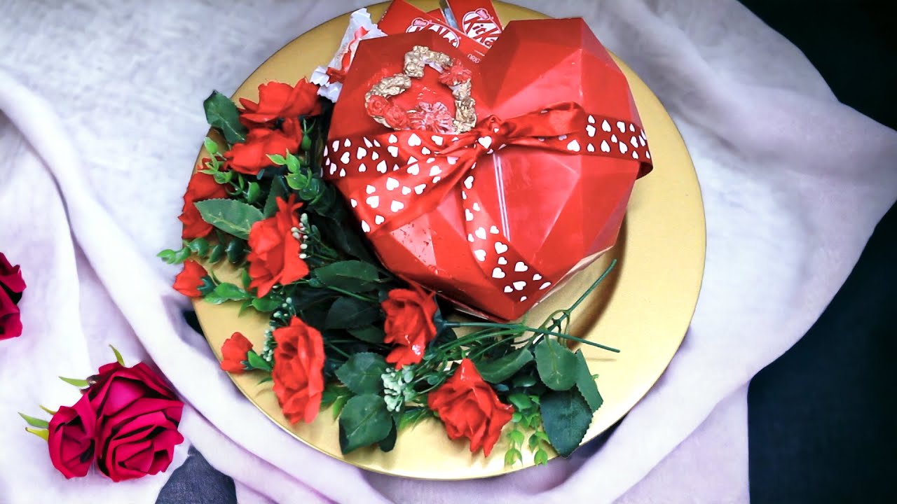 Valentine's Chocolate Heart Box| Smashable Chocolate Heart | Edible Geometric  Chocolate Heart Box