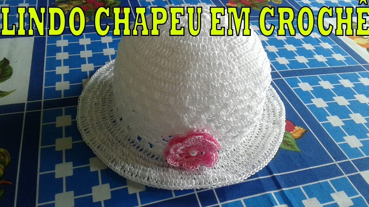 PASSO A PASSO DESSE LINDO CHAPEU INFANTIL FEITO EM CROCHÊ