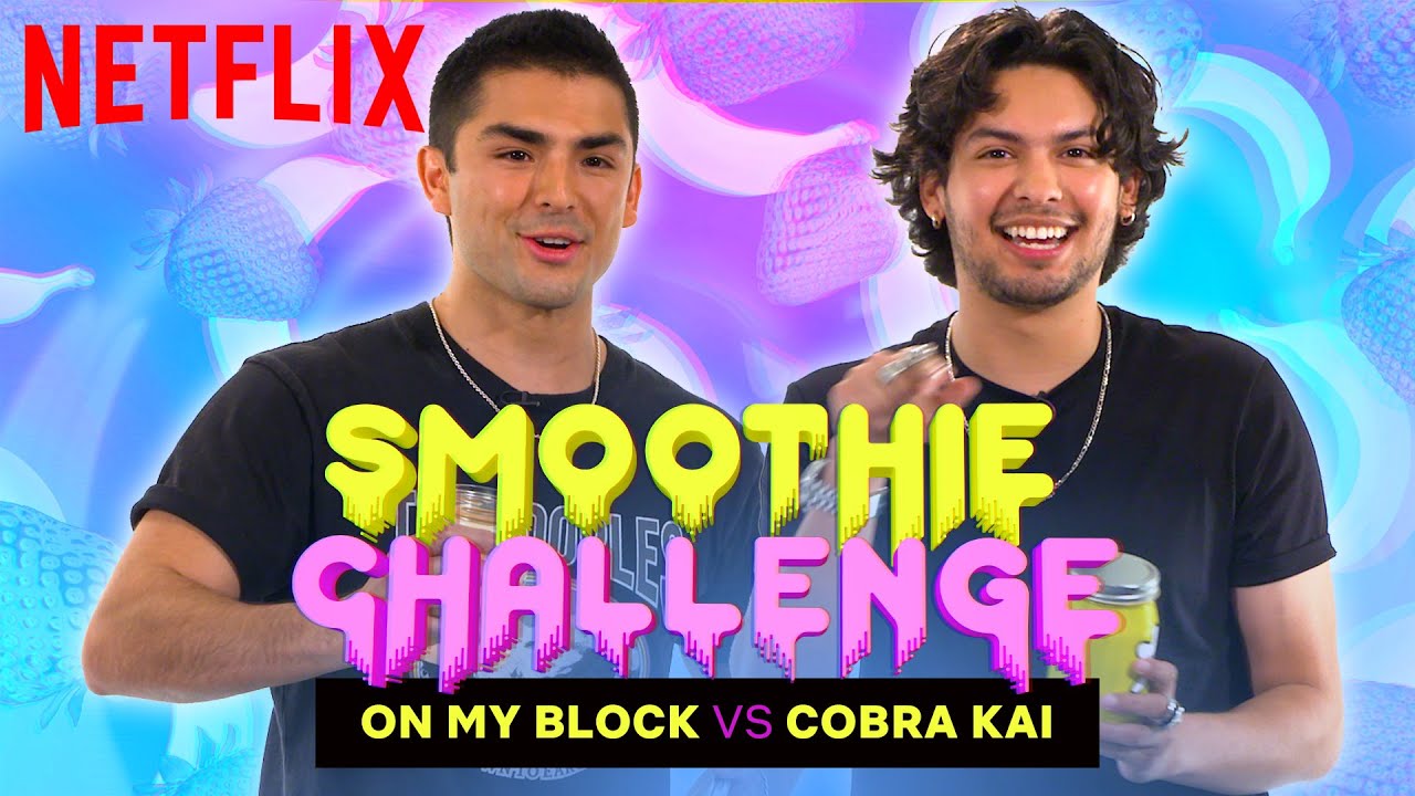 Cobra Kai vs On My Block | Smoothie Challenge | Netflix