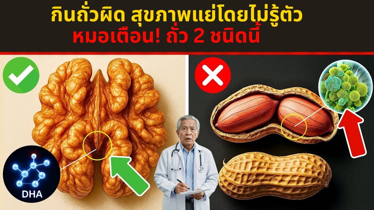 อายุเกิน 60 ระวัง! ถั่ว 2 ชนิดที่ควรเลี่ยง และ 5 ชนิดที่หมอแนะนำทุกวัน