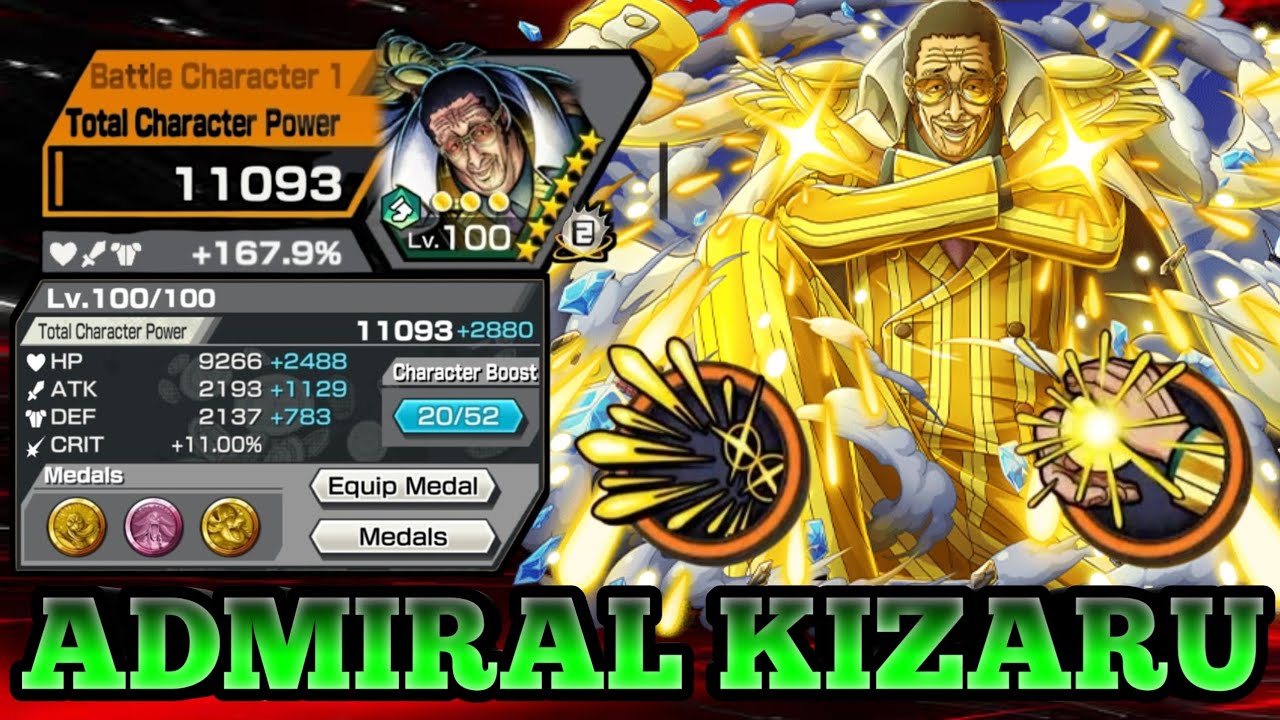 ADMIRAL KIZARU BORSALINO GAMEPLAY | ONE PIECE BOUNTY RUSH | OPBR