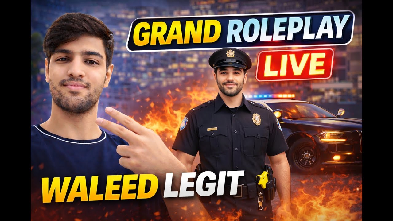 🚔 POLICE VS GANG WAR 😳 | GRAND RP HINDI | WALEED LEGIT