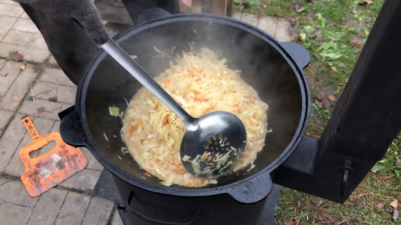 #14 - Квашеная капуста со свининой в казане
