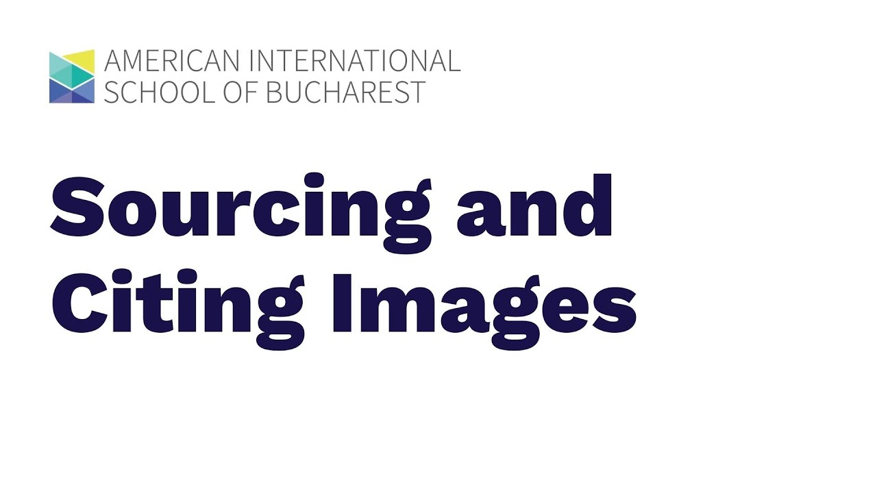 Sourcing and Citing Images